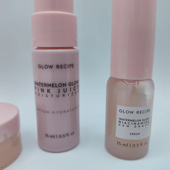 Glow Recipe Watermelon Glow Mini Set Dew Drops Pink Juice Sleeping Mask - Picture 2 of 4